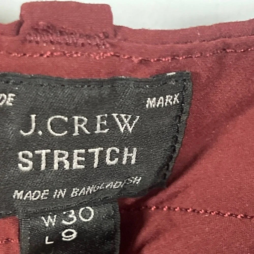 J. Crew Stretch Mens Rust Red Nylon Shorts 30 Preppy Golf Stretch Vacation Beach